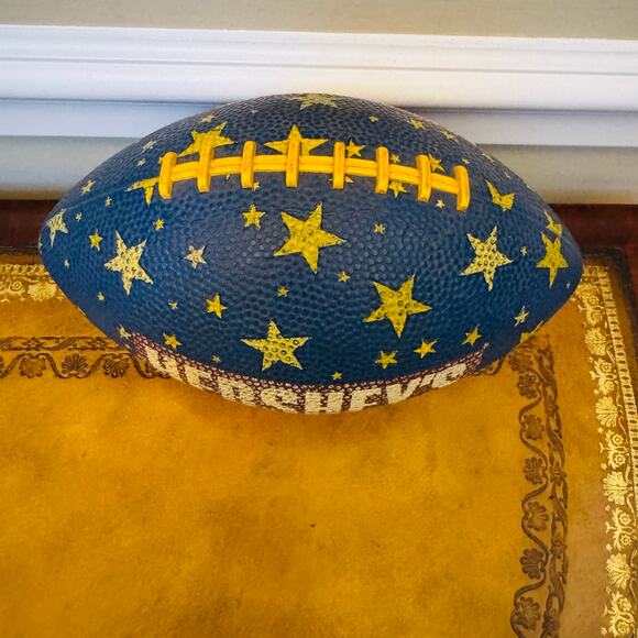 Hershey's Blue 9.5" Peewee Stars Football - Picture 2 of 3